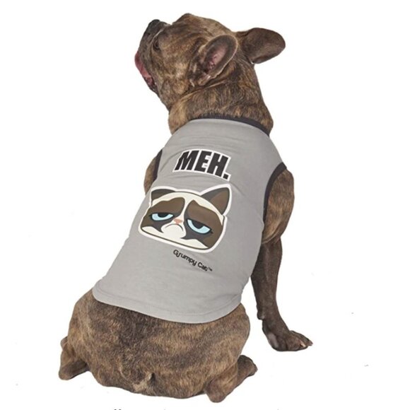 PETRAGEOUS GRUMPY CAT Meh dog tee shirt M - Picture 7 of 7